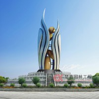 五谷豐登-湖北省谷城縣-不銹鋼雕塑