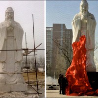 RW-1001_人物雕刻_河北科技學院-孔子雕像