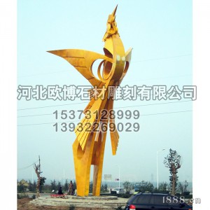 不銹鋼雕塑_小區(qū)雕塑_城市雕塑