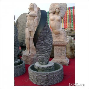 石雕抽象噴泉-104