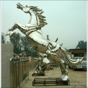 不銹鋼雕塑-馬