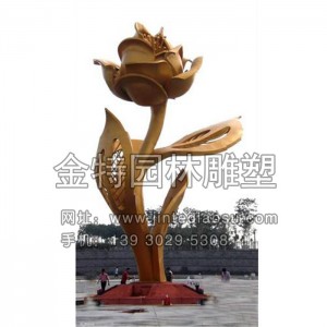 不銹鋼雕塑花朵