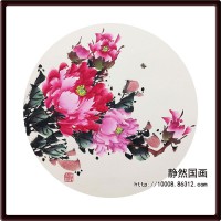 靜然國畫-牡丹卡片-JR-KPMD-Y-10011