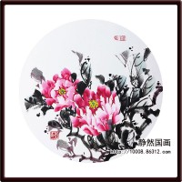 靜然國(guó)畫(huà)-牡丹卡片-JR-KPMD-Y-10012