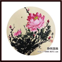 靜然國(guó)畫(huà)-牡丹卡片-JR-KPMD-Y-10018