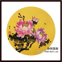 靜然國(guó)畫(huà)-牡丹卡片-JR-KPMD-Y-10024