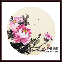 靜然國(guó)畫(huà)-牡丹卡片-JR-KPMD-Y-10027