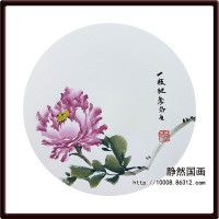 靜然國(guó)畫(huà)-牡丹卡片-JR-KPMD-Y-10028