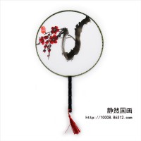 靜然國畫-梅花圓扇-JR-YSMH-10001