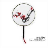 靜然國畫-梅花圓扇-JR-YSMH-10007